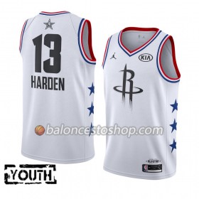 Camiseta Niños NBA Houston Rockets James Harden 13 2019 All-Star Jordan Brand Blanco Swingman